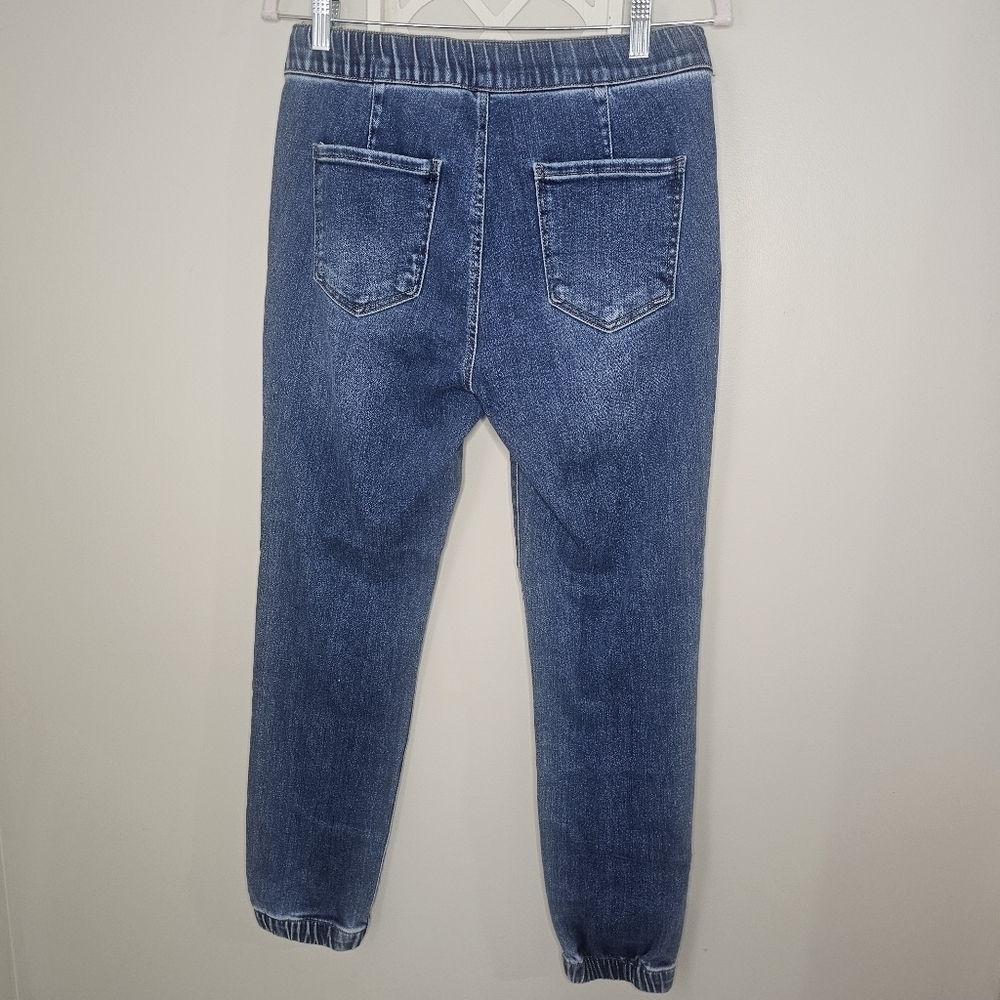 Risen Los Angeles Denim Utility Chore Jogger Soft Stretchy Tie Fronts Jeans - Picture 6 of 12